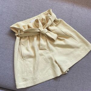 Aritzia Wilfred Yellow Shorts